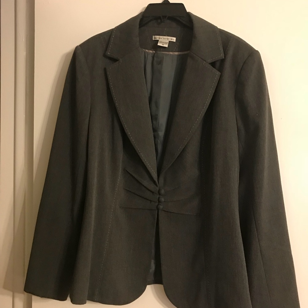 Nygard gray blazer jacket size 16